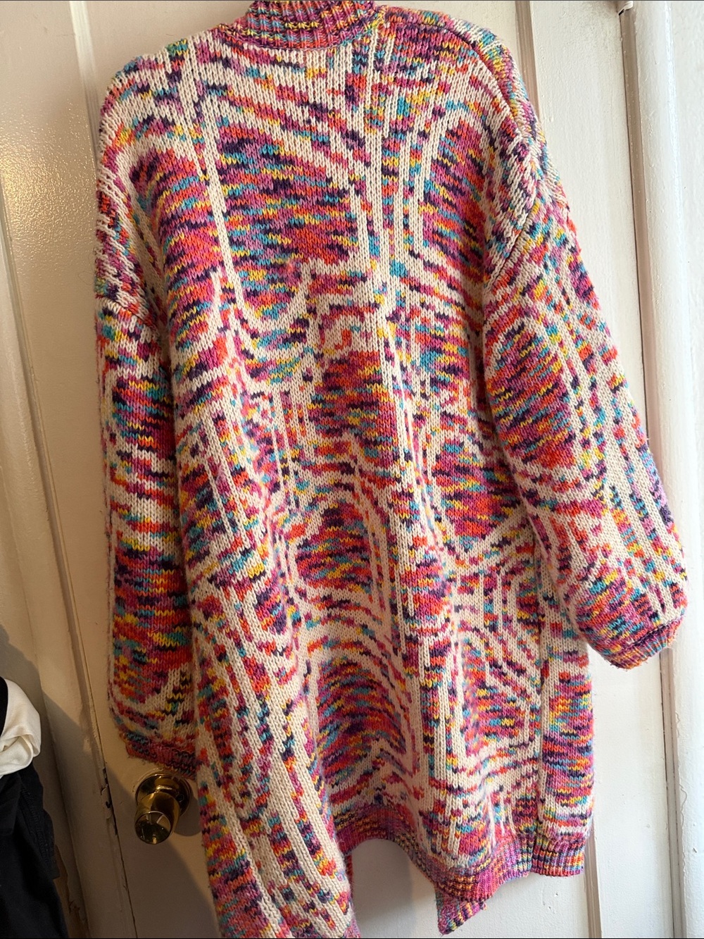 FARM Rio Multicolor Pink-Accent Open Cardigan - Picture 6 of 6